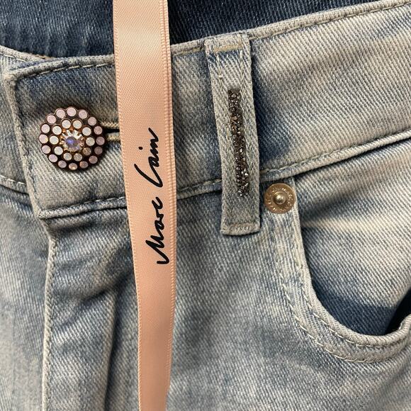Marc Cain Light Wash Denim High Waist Skinny Jean Womens 1 / US 4 - Picture 8 of 11